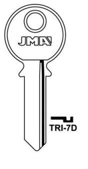 BLANK KEY TRC40(TRI-7D)TRI CIRCL