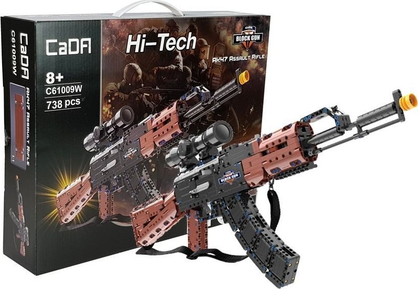 Lean Sport Karabin AK47 z Klocków do Złożenia 738 elementów Luneta