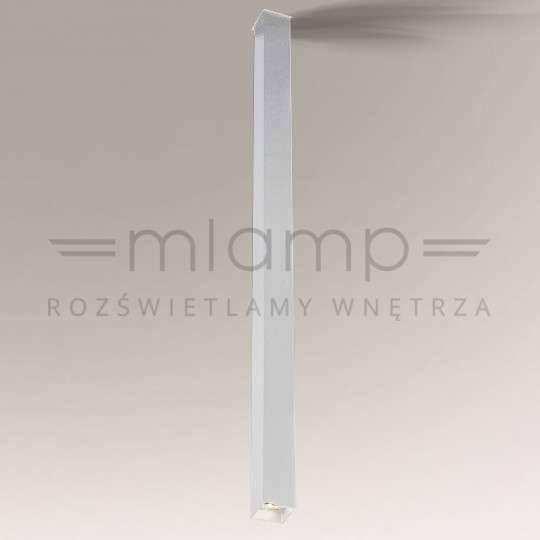 Lampa wisząca Shilo Sufitowa LAMPA tuba DOHA 7747 Shilo łazienkowy downlight tuba prostokątna IP44 biała