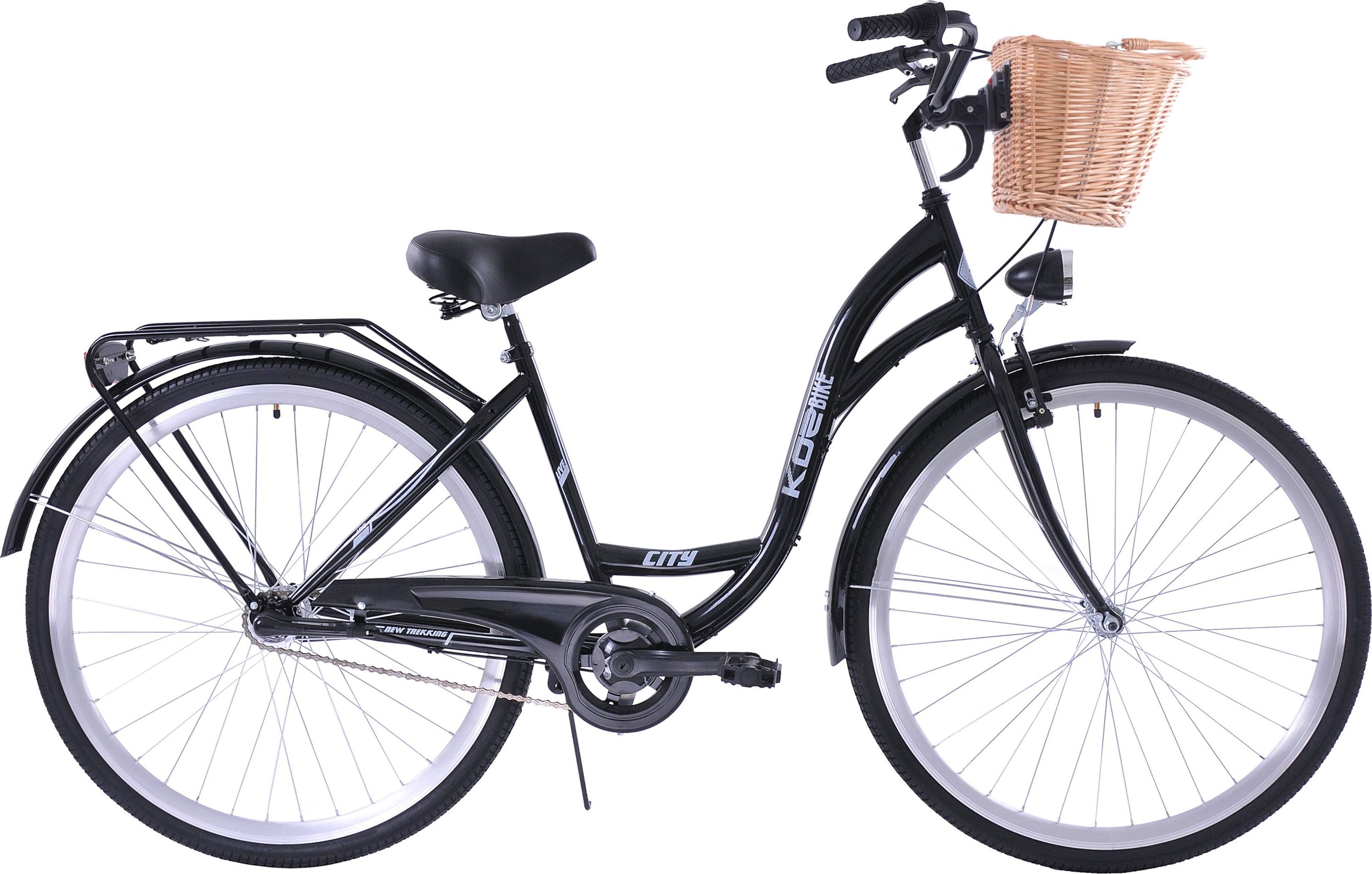 Kozbike Rower miejski 28 3 biegi czarny