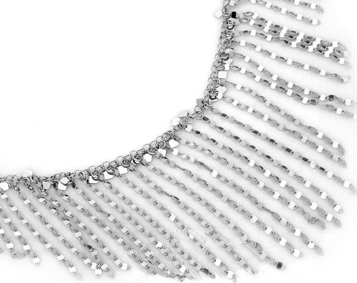 Lovrin SREBRNY NASZYJNIK 925 MASYWNA KOLIA Z ŁAŃCUSZKAMI