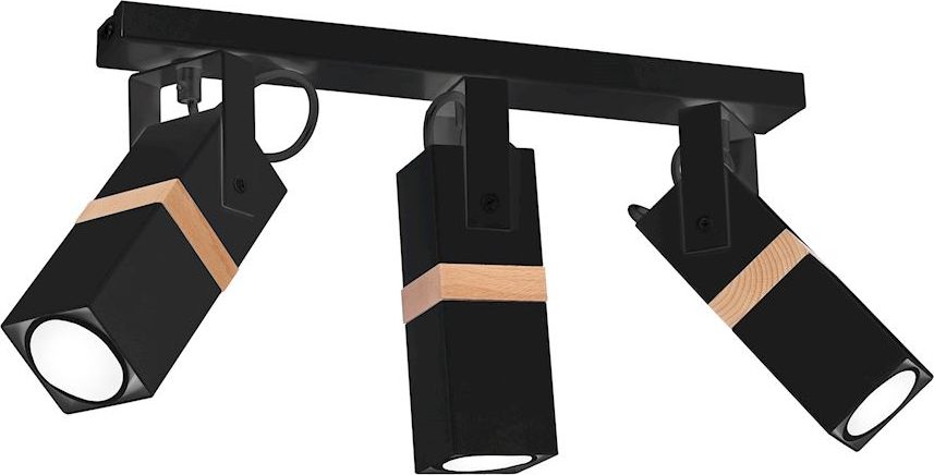 Lampa sufitowa Milagro Spot natynkowy czarny Milagro VIDAR MLP5402