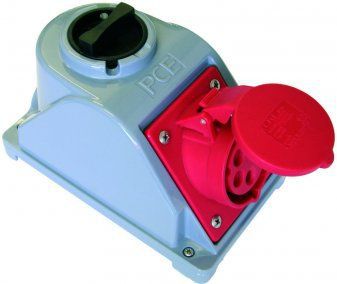 PCE Gniazdo stałe z wyłącznikiem 0-1 16A 4P 400V IP44 COMBO-POL (96061440W)