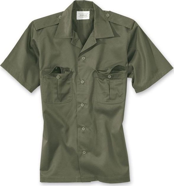 Surplus Surplus Koszula Mundurowa z Krótkim Rękawem 1/2 US Hemd Olive S