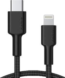 Kabel USB Aukey USB-C - Lightning 1.2 m Czarny (CB-CL02)