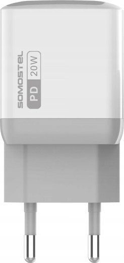 Ładowarka Vega ŁADOWARKA SIECIOWA 20W + KABEL PD IPHONE BIAŁA SOMOSTEL POWER DELIVERY SMS-Q22 PD>
