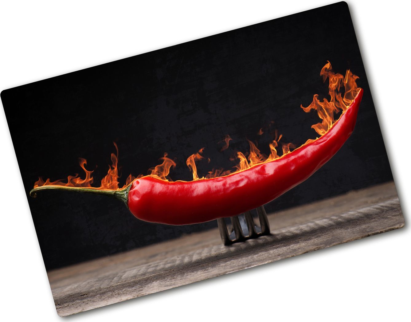 Deska do krojenia Tulup szklana Papryczka chilli 4 80x52cm
