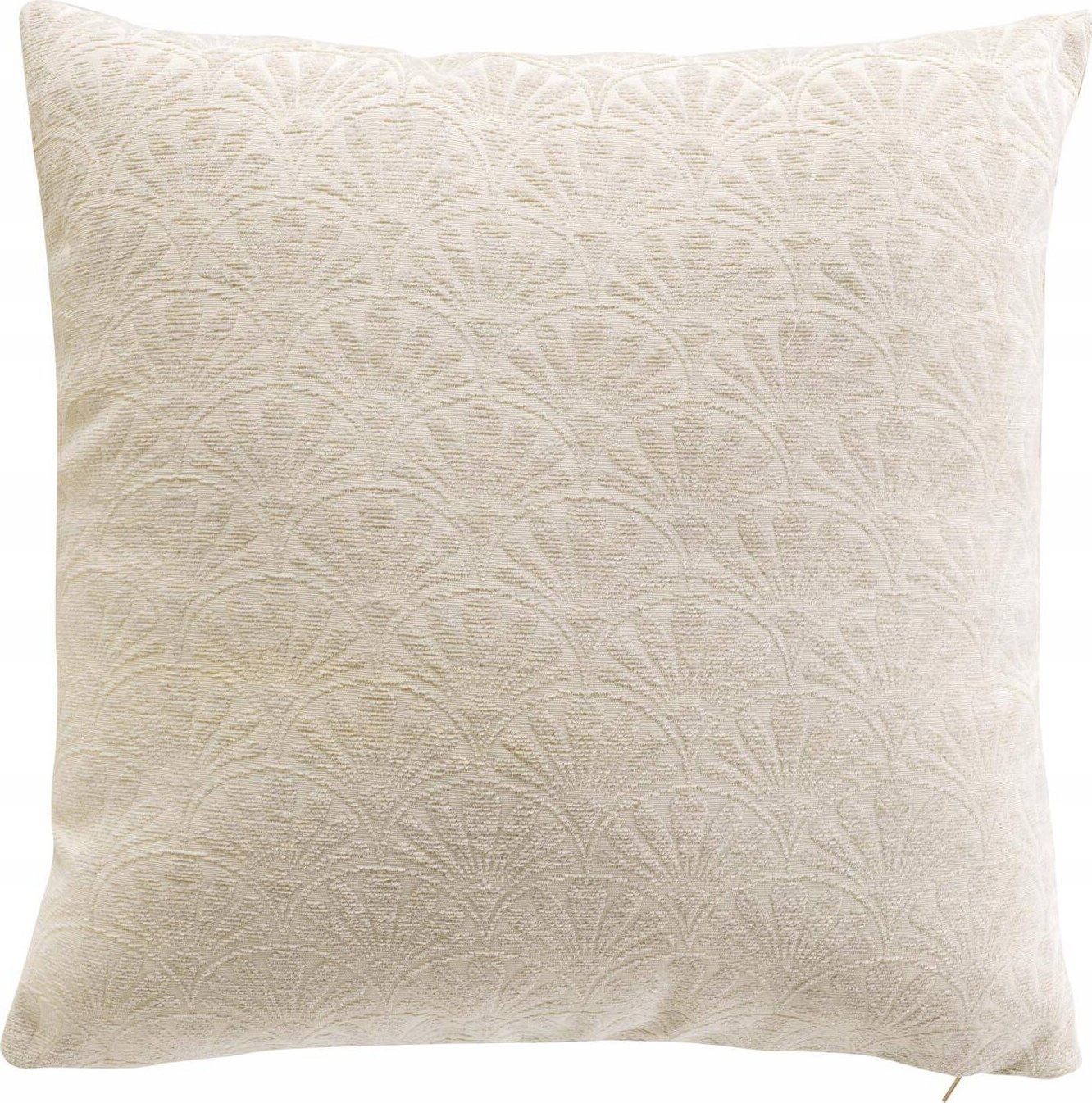 Douceur d`Interieur Żakardowa poduszka ze ściąganą poszewką, 40 x 40 cm, OCHRE
