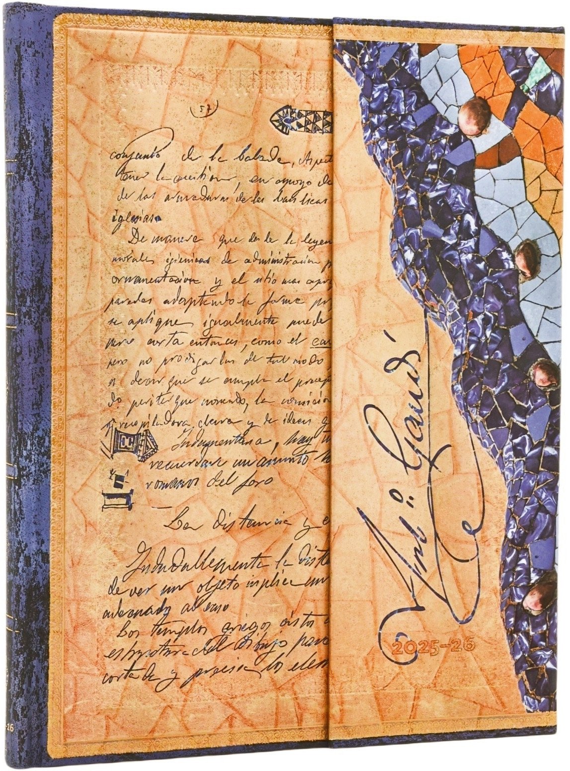 Kalendarz książkowy ultra 25/26 18M Gaudi