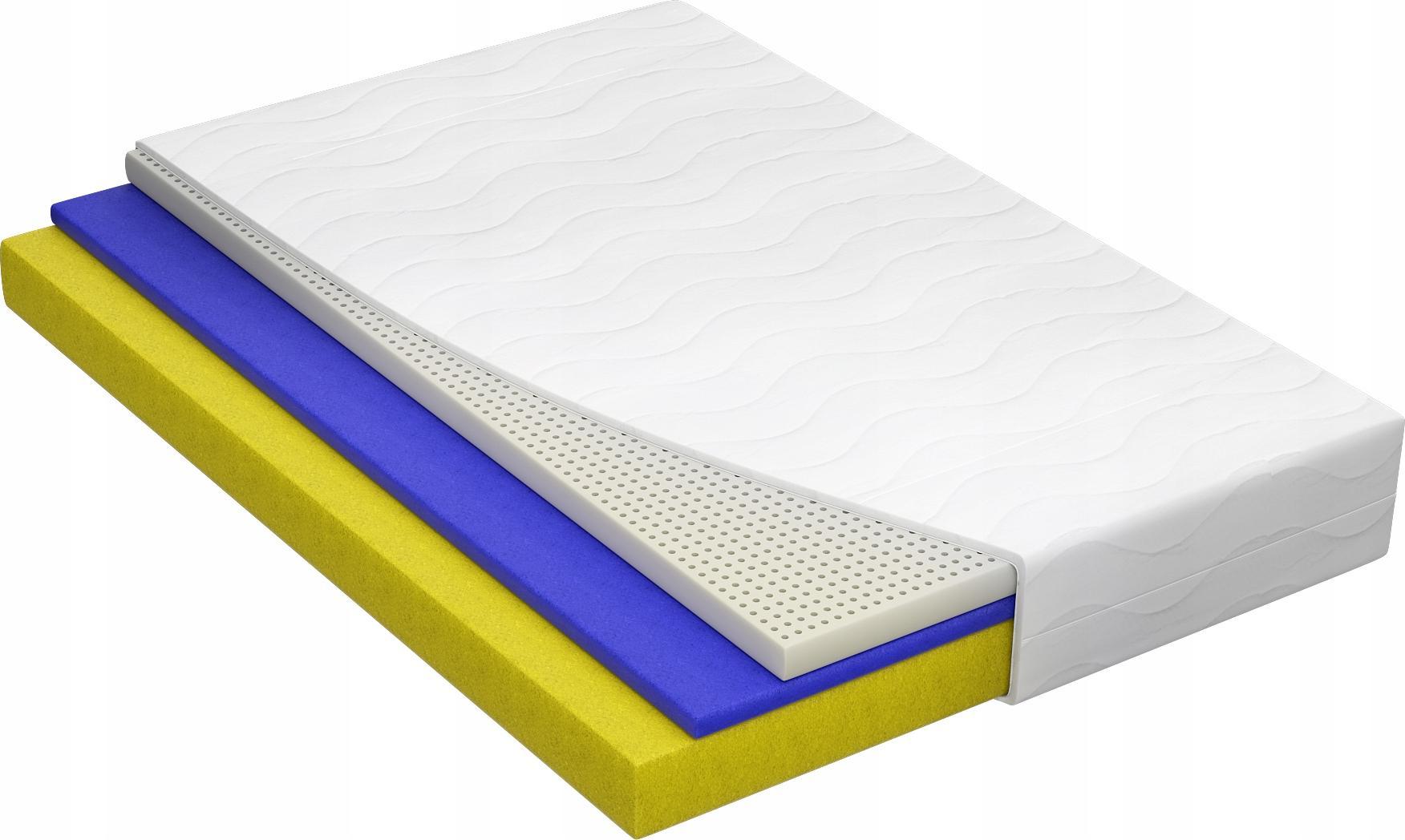 YRKE Materac piankowy BUDAPESZT H2 YRKE 130x160 cm