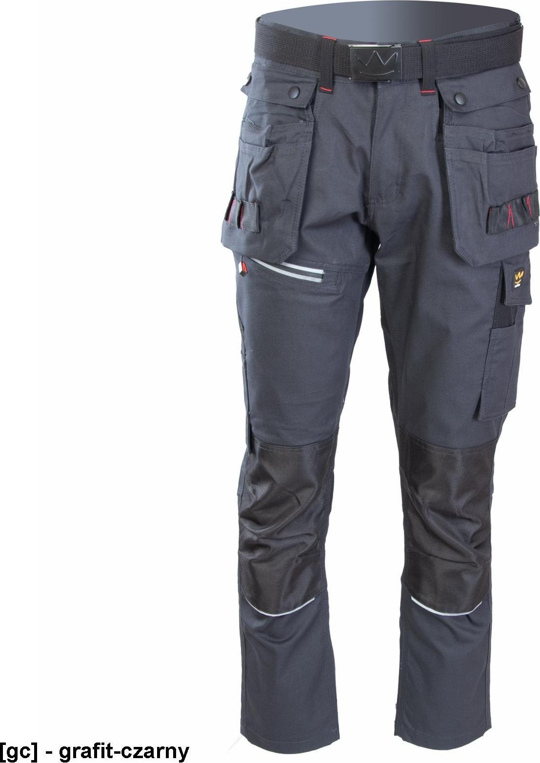 Polstar A6SP - SEVEN KINGS SPODNIE DO PASA PRO NIEBIESKIE, BAWEŁNA/POLIESTER/SPANDEX (57% / 40% / 3%), 300G/M2 - grafit-czarny 44