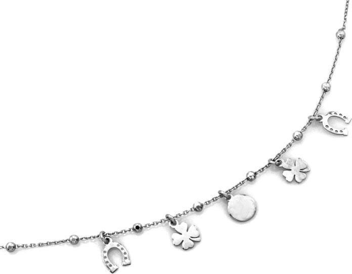 Lovrin Srebrny naszyjnik 925 celebrytka z piórkami 1,89g