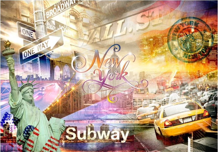 DecoNest Fototapeta - Kolory Nowego Jorku - 250X175