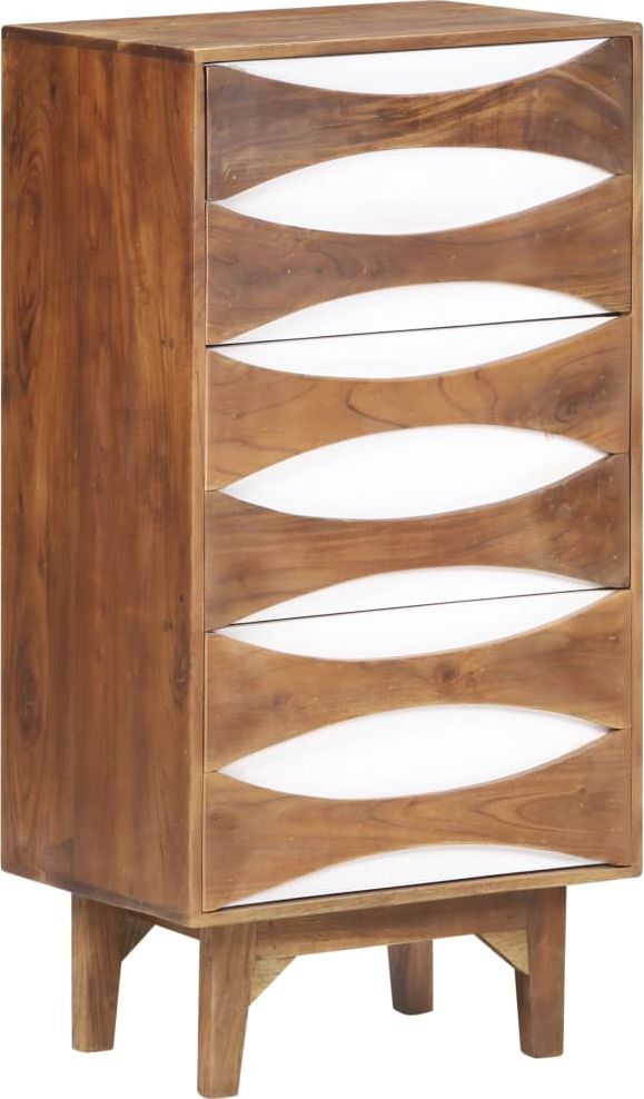 vidaXL Komoda z litego drewna akacjowego, 43,5x35x90 cm