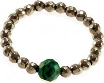 Kemer Pierścionek elastyczny Hematyt 925 uniwersalny