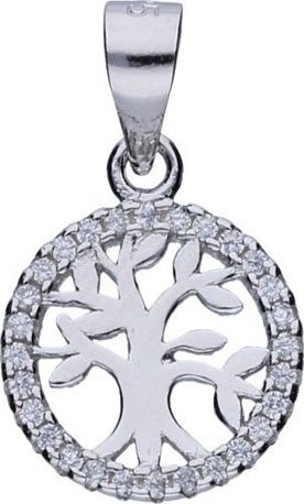 Lovrin Srebrna zawieszka 925 drzewko z cyrkoniami 1,20g