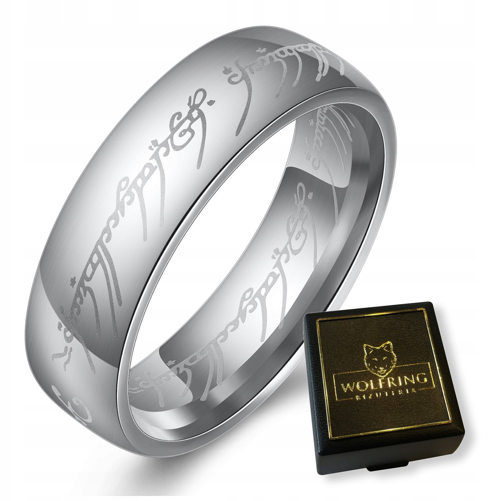 PIERŚCIEŃ WŁADCA z Wolframu WOLFRING EU25 US11