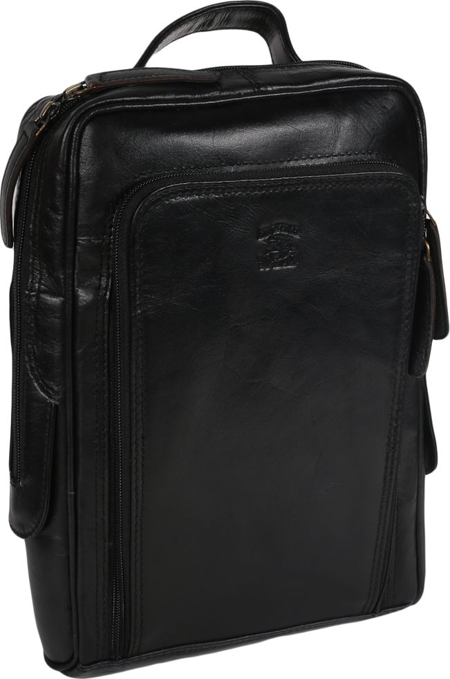 Always Wild Płaski, skórzany plecak męski z sekcją na karty i długopisy Always Wild Nie dotyczy