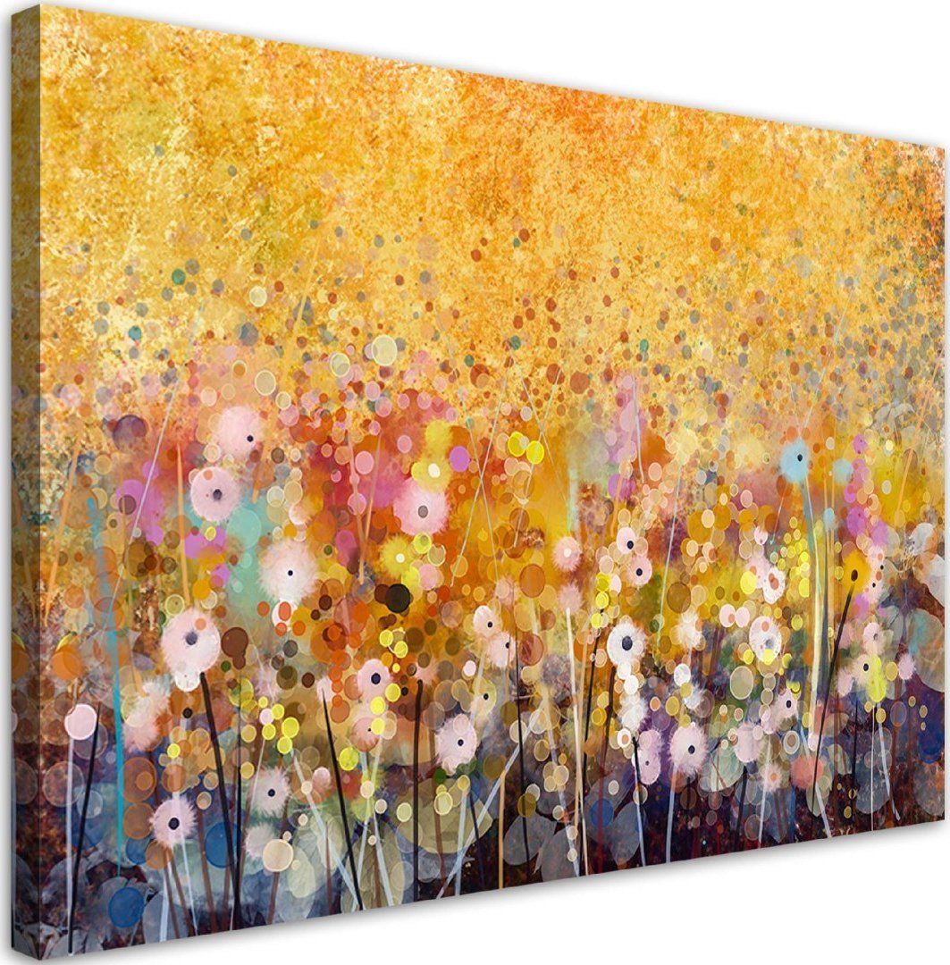 Feeby Obraz na płótnie, Kwiaty łąka natura - 100x70