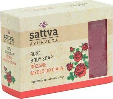 Sattva Body Soap indyjskie mydło glicerynowe Rose 125g