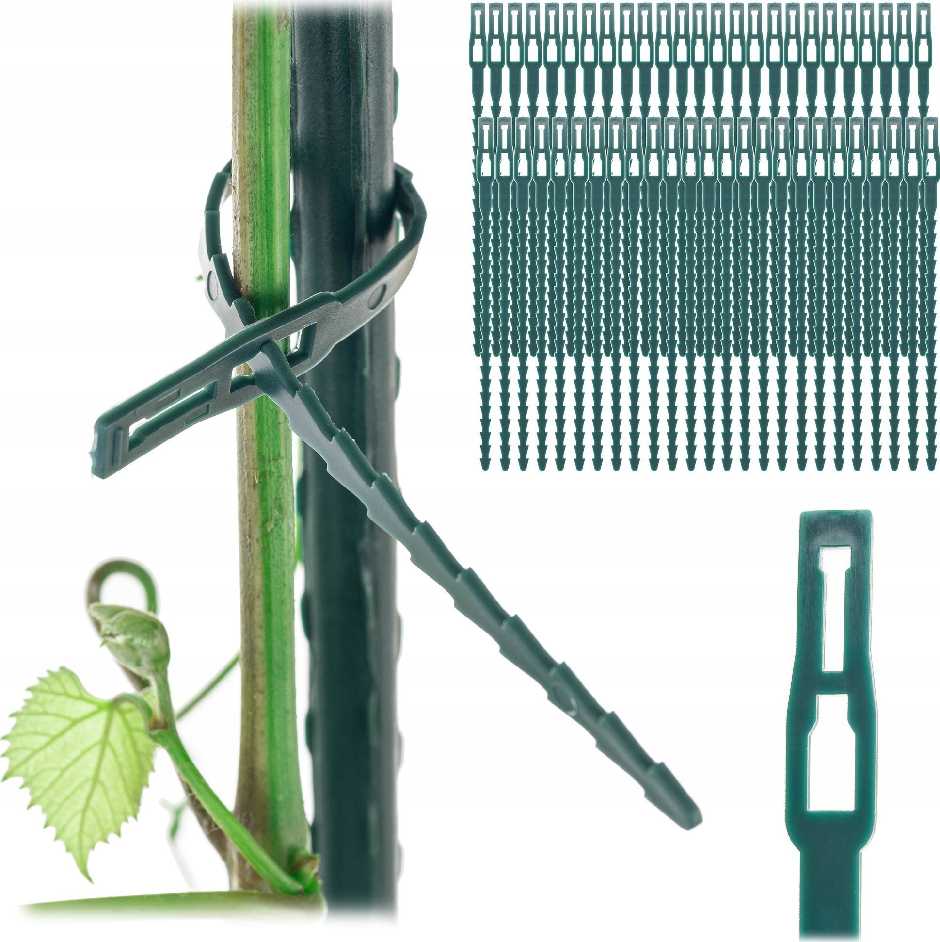 Kadax KADAX Opaski Zaciskowe Do mocowania Spinania Trytytki Podpór Tyczek 16,5cm 50szt