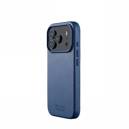 Mujjo Leather Case - etui skórzane do iPhone 17 Pro kompatybilne z MagSafe (monaco blue)