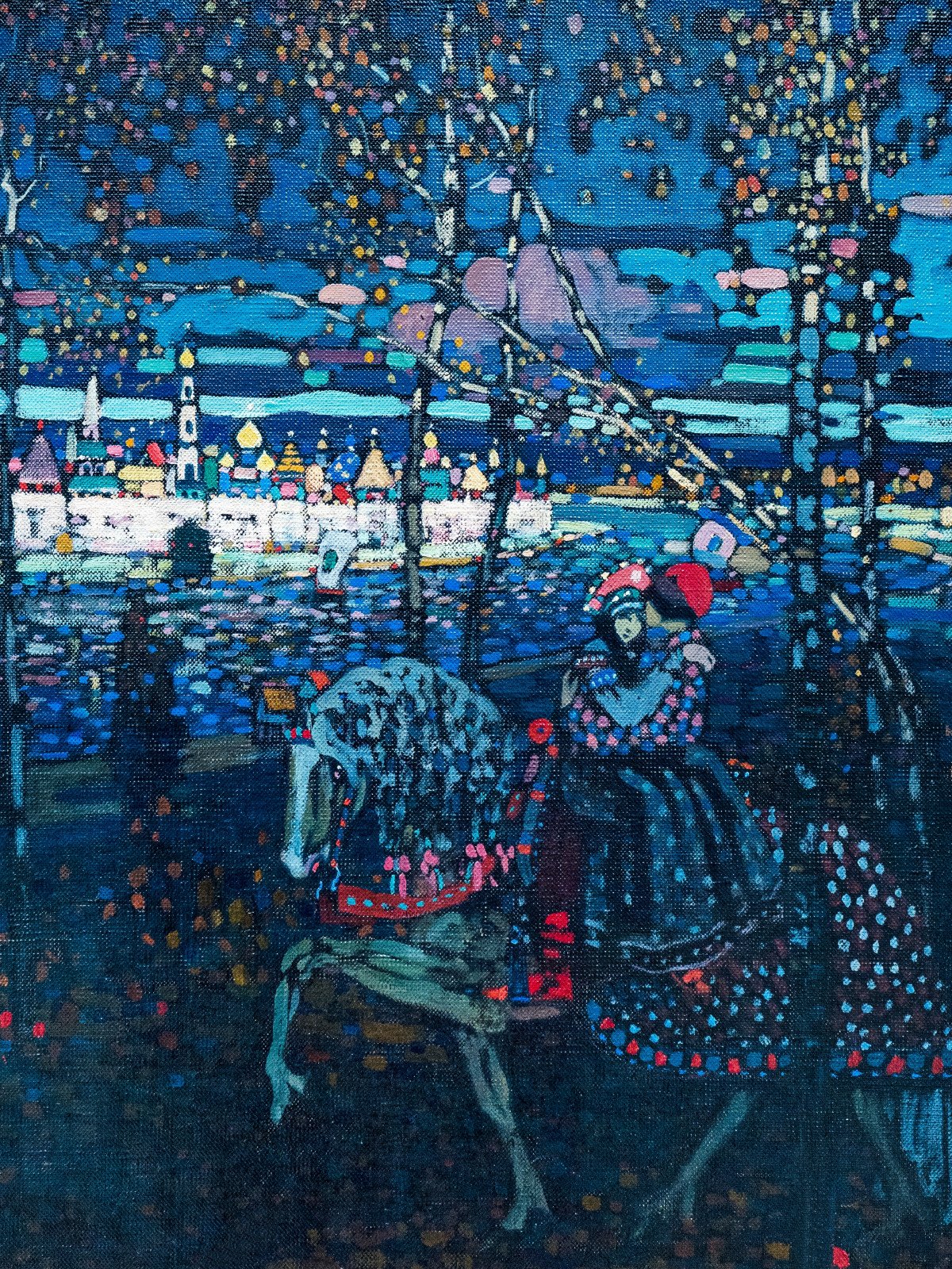 Plakat 60x80cm Riding Couple, Wassily Kandinsky Vintage do Salonu