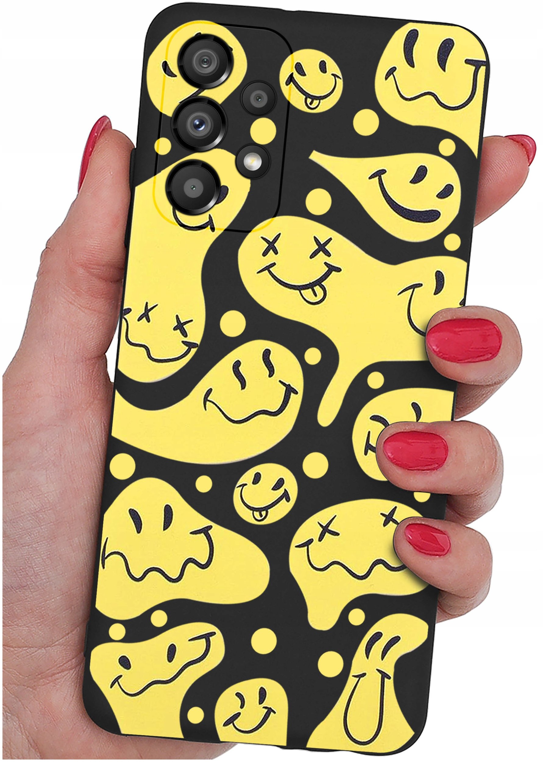 ETUI do Samsung Galaxy A53 5G WZORY |SILIKONOWE MATT CASE + SZKŁO 9H