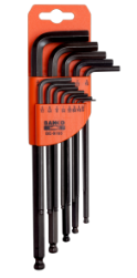 Bahco Zestaw kluczy imbusowych hex typ L 1,5-10mm z kulką 9szt. (BE-9770)