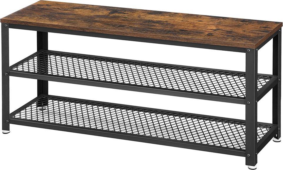 Selsey SELSEY Ławka do przedpokoju Ramizu z dwoma półkami na buty