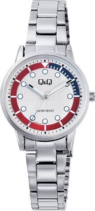 Zegarek Q&Q Zegarek QQ Q52B-001P Damski Sportowy Srebrny