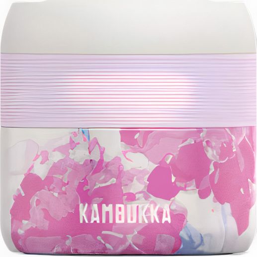 Kambukka lunchbox Bora Panda 400 ml stal nierdzewna różowa/biała