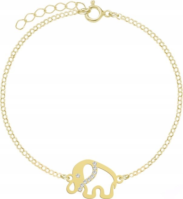 Radziszewska Jewellery Pozłacana Bransoletka SŁONIK DEDYKACJA