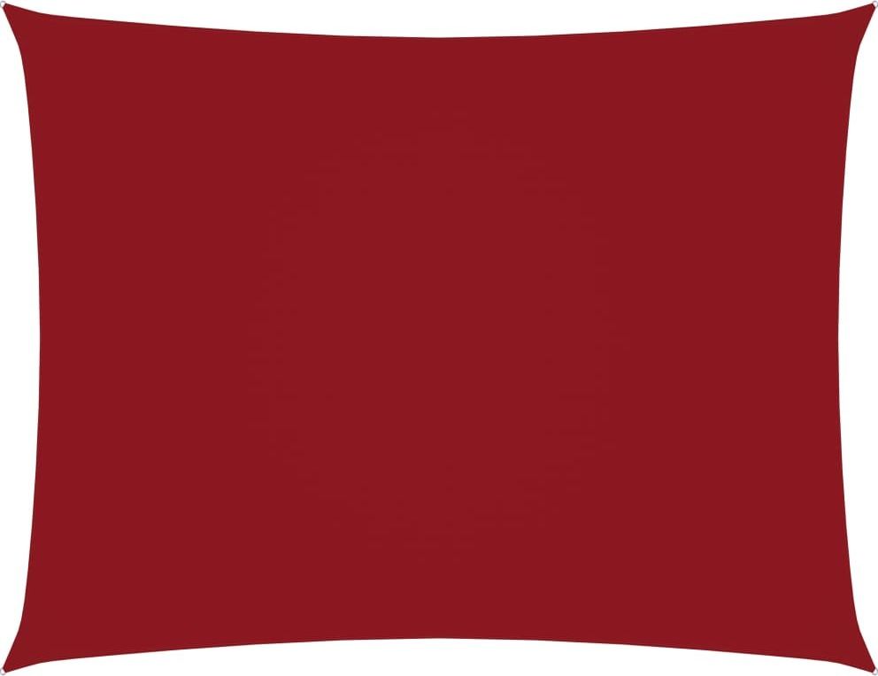 vidaXL Prostokątny żagiel ogrodowy, tkanina Oxford 3,5x4,5 m, czerwony