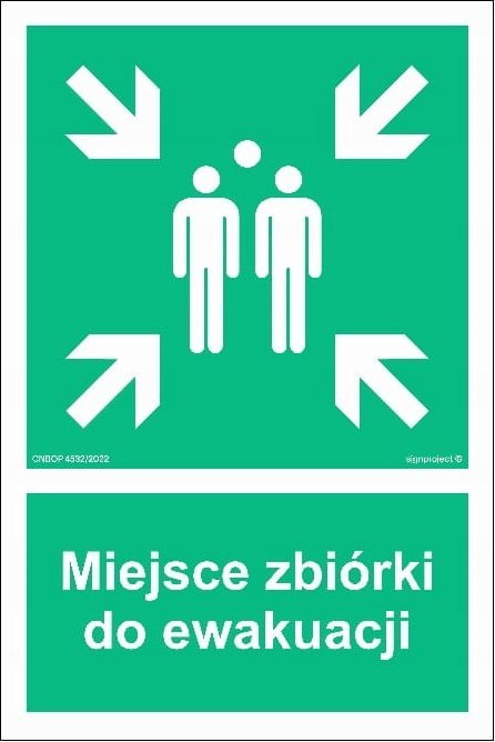 Mój dom Miejsce Zbiórki Do Ewakuacji 20X30 Tablica Foto Libres Polska Sp Sgp-Af007_150X225_Ps 5904937039469