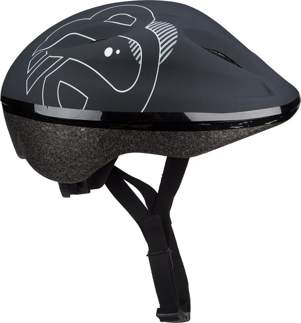 Nijdam Kask rowerowy dla dzieci Dark Storm 52-56cm r. M