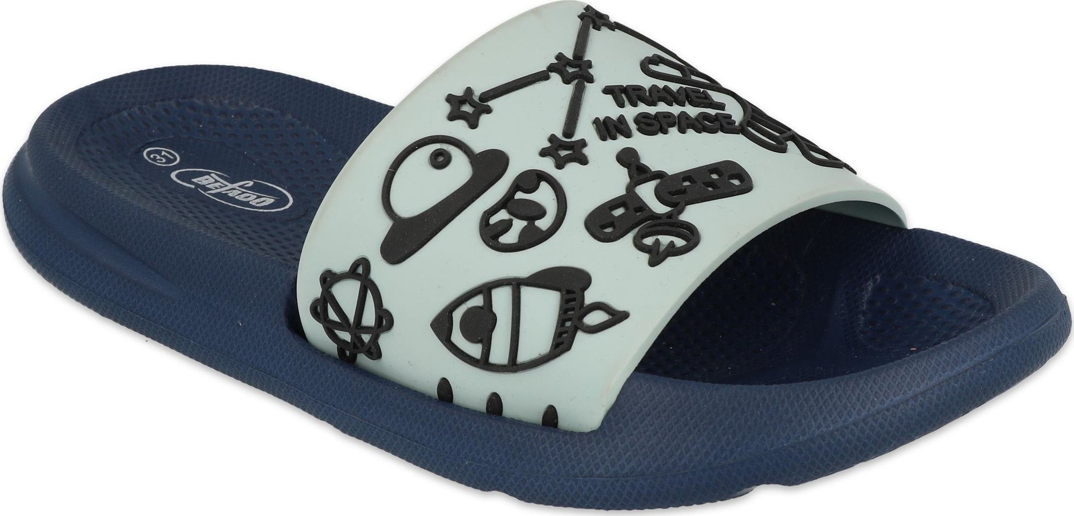 Befado Befado obuwie dziecięce klapki dla chłopca turkus 28