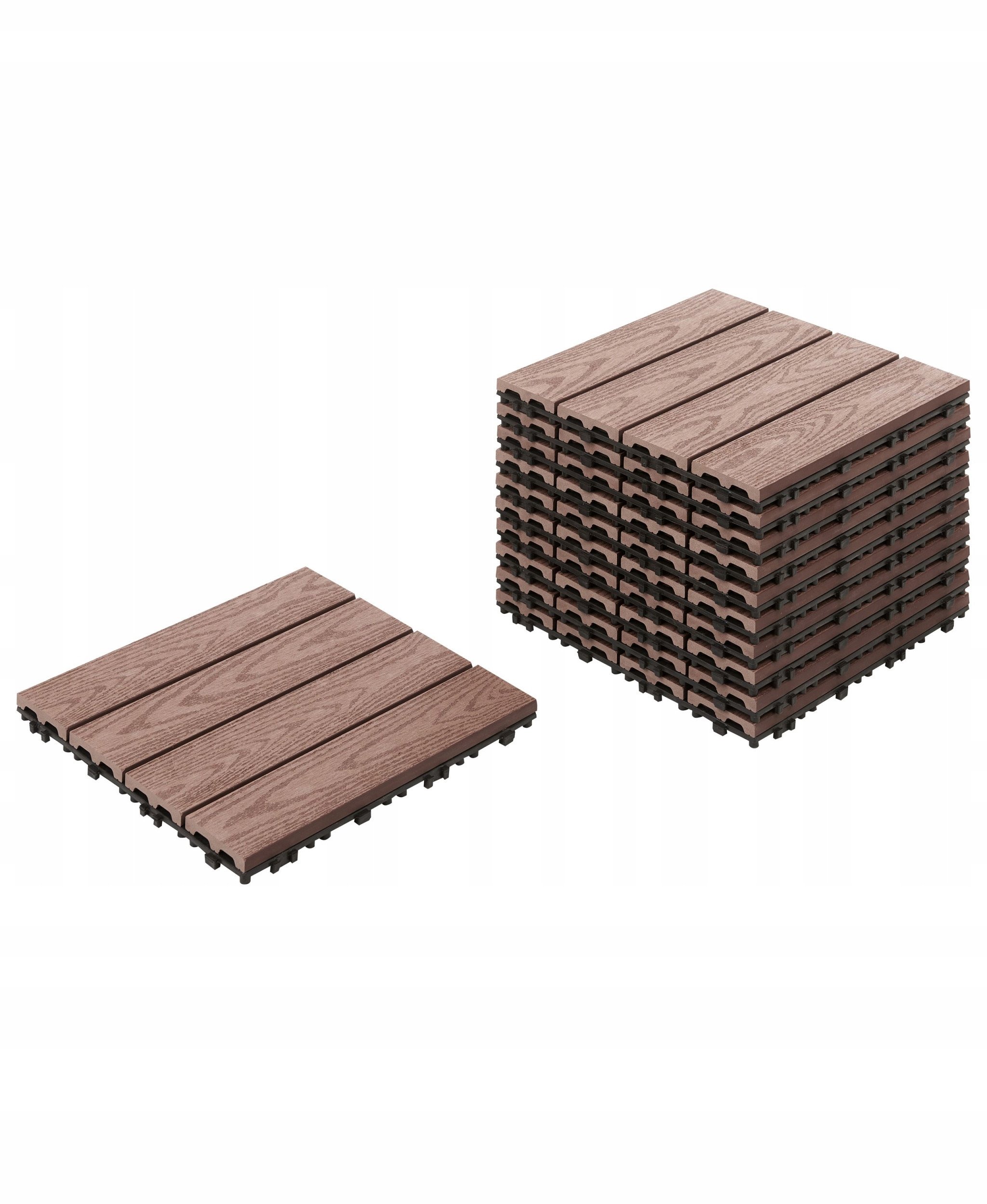 Płytki tarasowe ATESSA Kompozyt WPC Brązowy