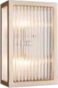 Kinkiet MAXlight Prostokątna LAMPA ścienna CITATEL W0294 Maxlight szklany kinkiet glamour do sypialni złoty