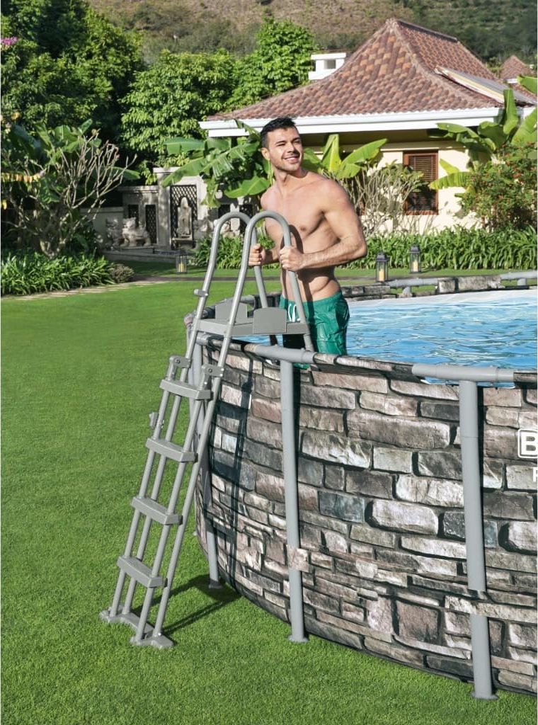 Bestway 4-stopniowa drabinka basenowa Flowclear, 132 cm