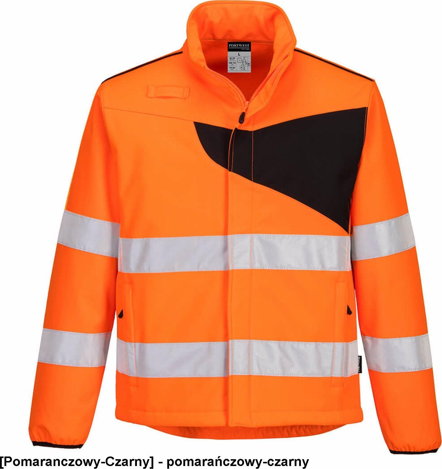 Portwest PW275 - Kurtka ostrzegawcza Softshell PW2 (2L) - pomarańczowy-czarny 4XL
