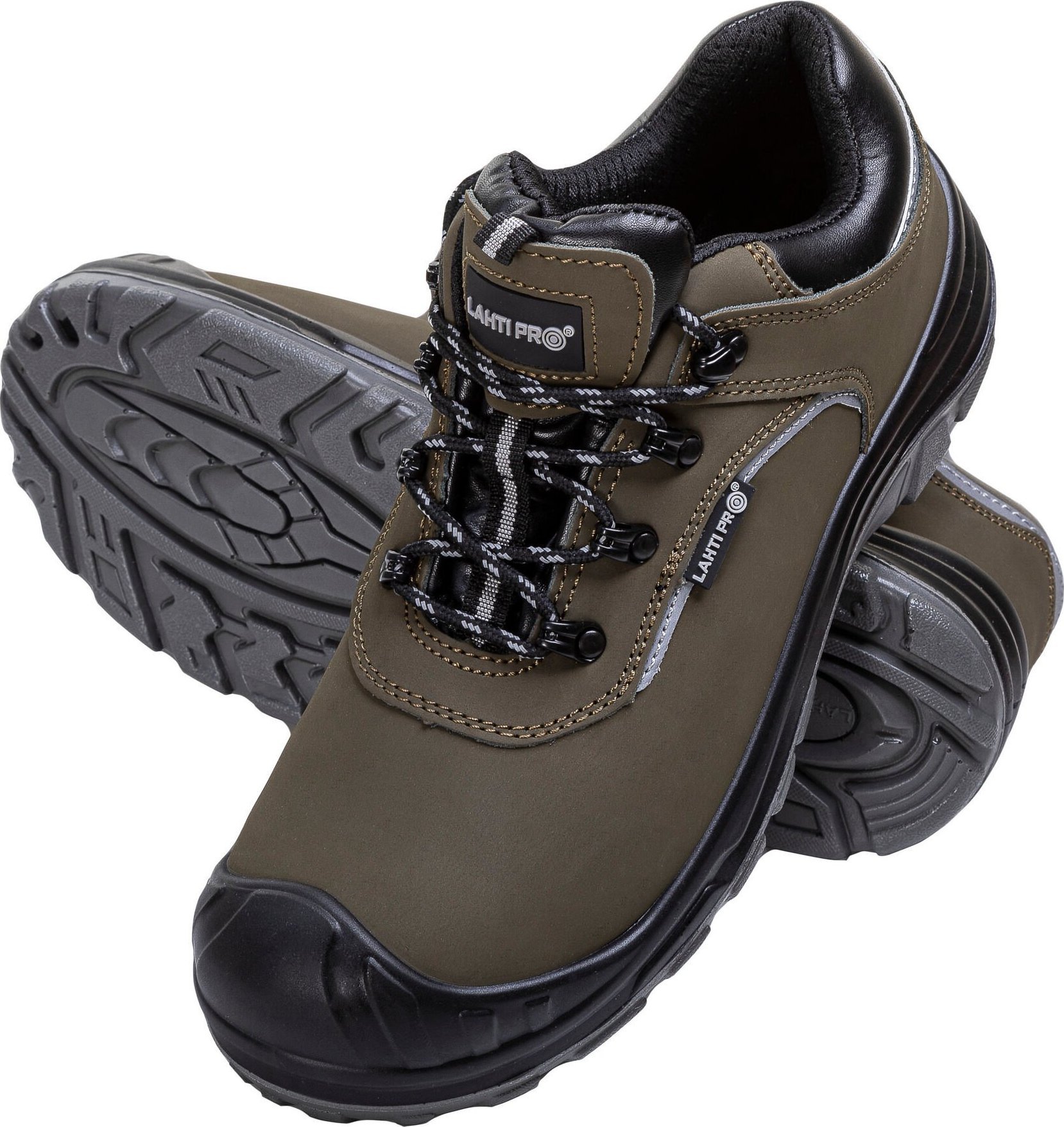 Lahti Pro PÓŁBUTY NUBUKOWE ZIEL.-CZAR., S3 SRC, "44", CE, LAHTI