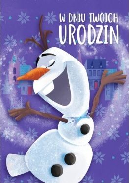 Karnet B6 Disney - urodziny Olaf Frozen