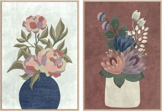 DKD Home Decor Obraz DKD Home Decor Wazon (2 pcs) (53 x 4.3 x 73 cm)