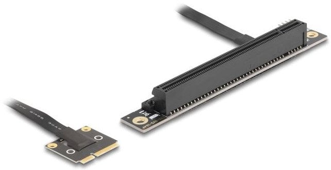 DELOCK Adapter Mini PCIe Stecker zu PCIe 3.0 x16 Slot 90°