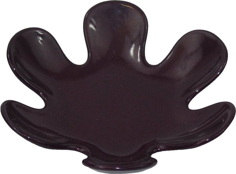 Upominkarnia Świecznik ceramiczny fioletowy kwiatek