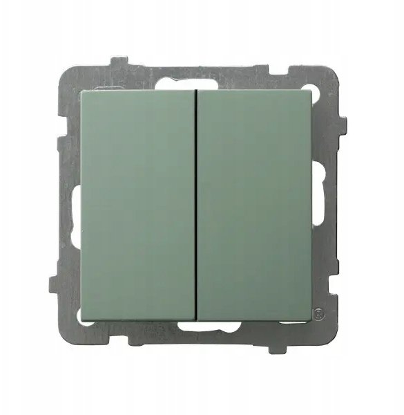 AS Łącznik dwugrupowy świecznikowy zielony mat ŁP-2G/m/84