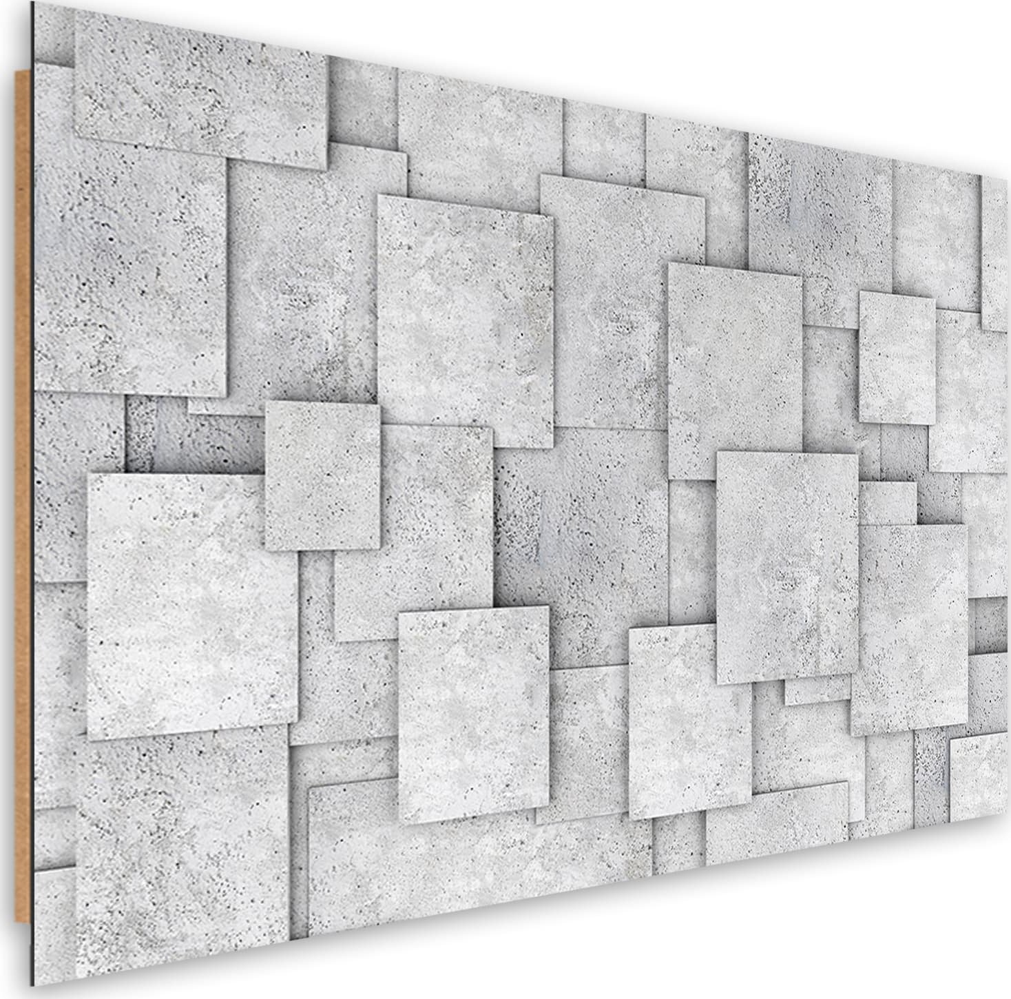 Feeby Obraz Deco Panel, Geometryczna abstrakcja z betonu (Rozmiar 60x40)