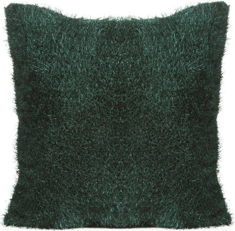 Eurofirany Poszewka o strukturze futerka 40x40 zielony 40 x 40 cm