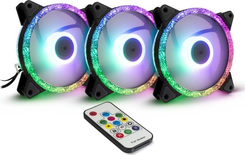 Wentylator Argus RS-07 RGB 3-pack + Hub (88885537)